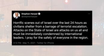 Stephen Harper condamne l’attaque du Hamas contre Israël alors que Trudeau reste silencieux