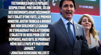 Opinion : Le Canada doit cesser de parasiter ses alliés de l’OTAN