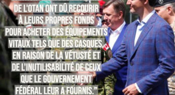 Devant des soldats canadiens sous-équipés stationnés en Lettonie, Trudeau parle de désinformation et de changements climatiques