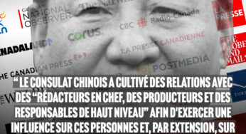 Les médias canadiens infiltrés par la Chine communiste, selon des documents du SCRS