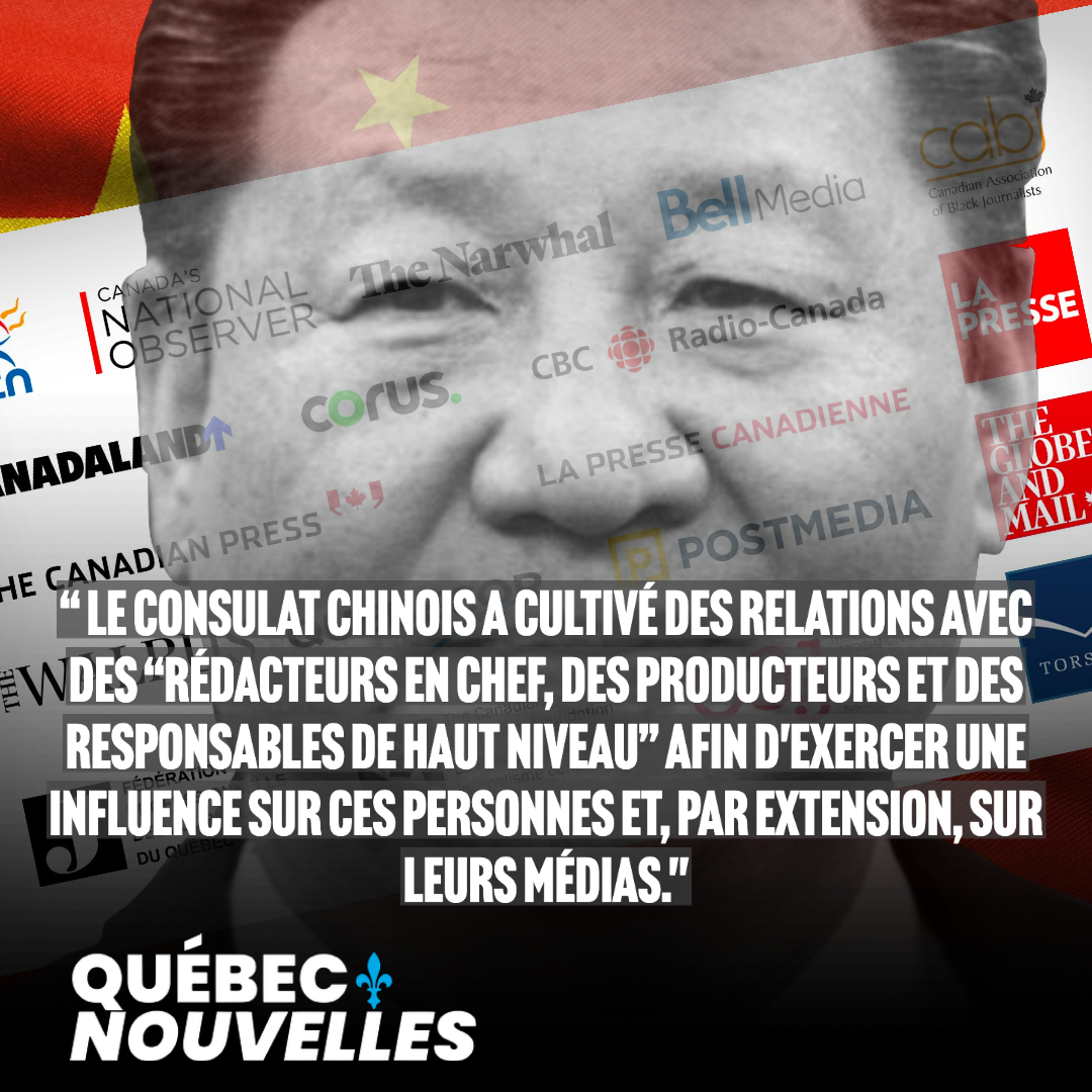 Les médias canadiens infiltrés par la Chine communiste, selon des documents du SCRS