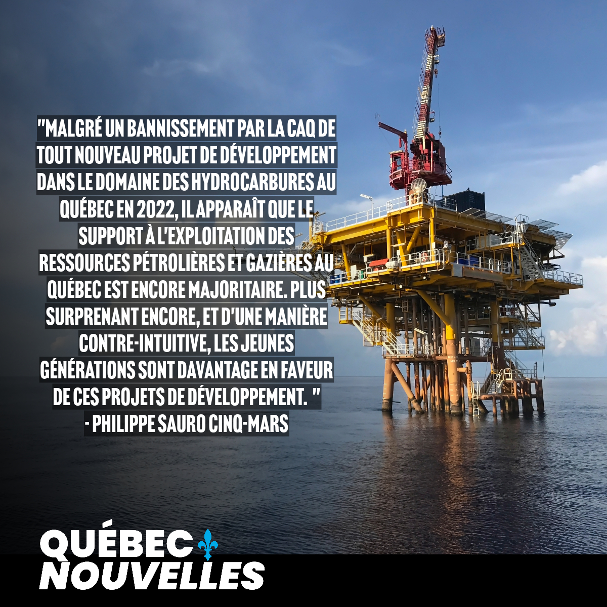 Les jeunes générations davantage en faveur de l'exploitation pétrolière au Québec