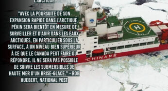 La souveraineté canadienne sur l’Arctique menacée par l’expansion militaire de la Chine