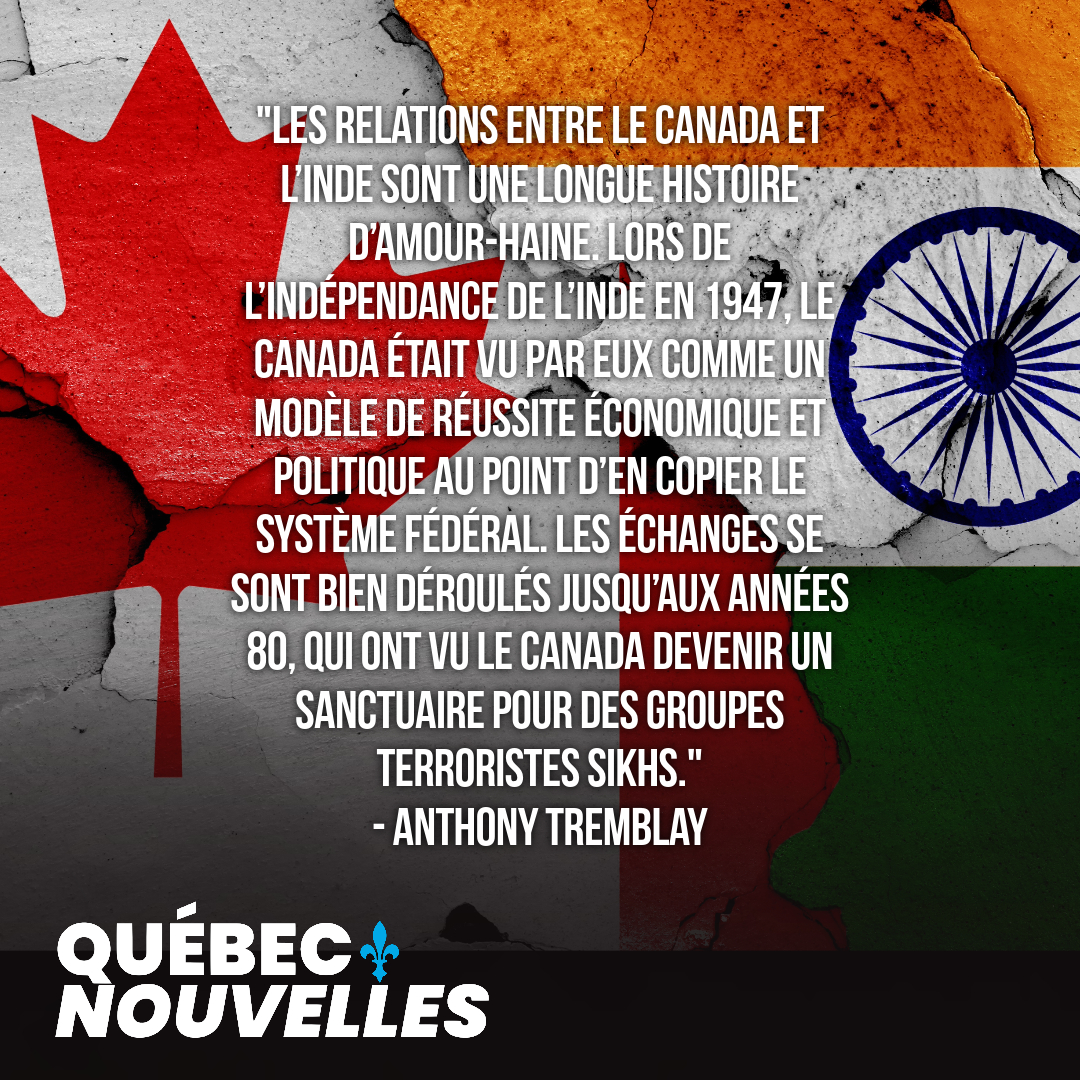 Inde-Canada : une longue histoire marquée par le respect, mais aussi de fortes tensions