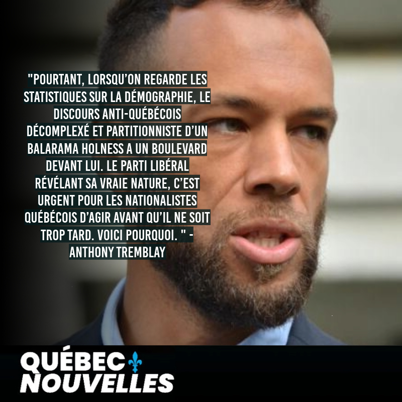 Balarama Holness et la « démographie » sont-ils l’avenir du Québec?
