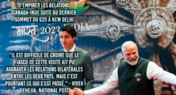 Justin Trudeau dégrade encore plus les relations Canada-Inde suite au dernier sommet du G20 à New Delhi