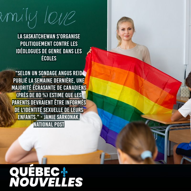 La Saskatchewan s’organise politiquement pour contrer les idéologues de genre dans les écoles