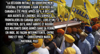 Un homme ayant hébergé des militants sikhs armés autorisé à entrer au Canada