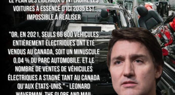 Le plan des libéraux d’interdire les voitures à essence d’ici 2035 est impossible à réaliser