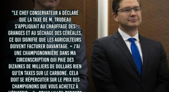 Pierre Poilievre tente une nouvelle fois de faire plier Justin Trudeau sur la question de la taxe carbone.