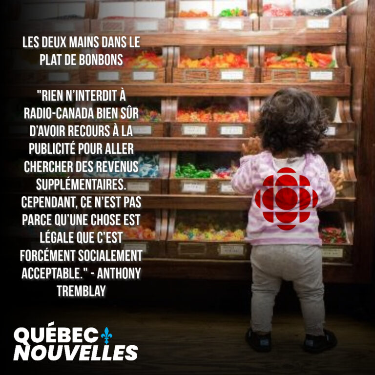 Radio-Canada, comme un enfant, a les deux mains dans le plat de bonbons