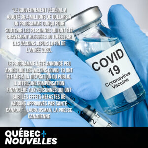 Ottawa injecte 36 millions de dollars supplémentaires dans le fonds d'indemnisation des victimes de vaccins