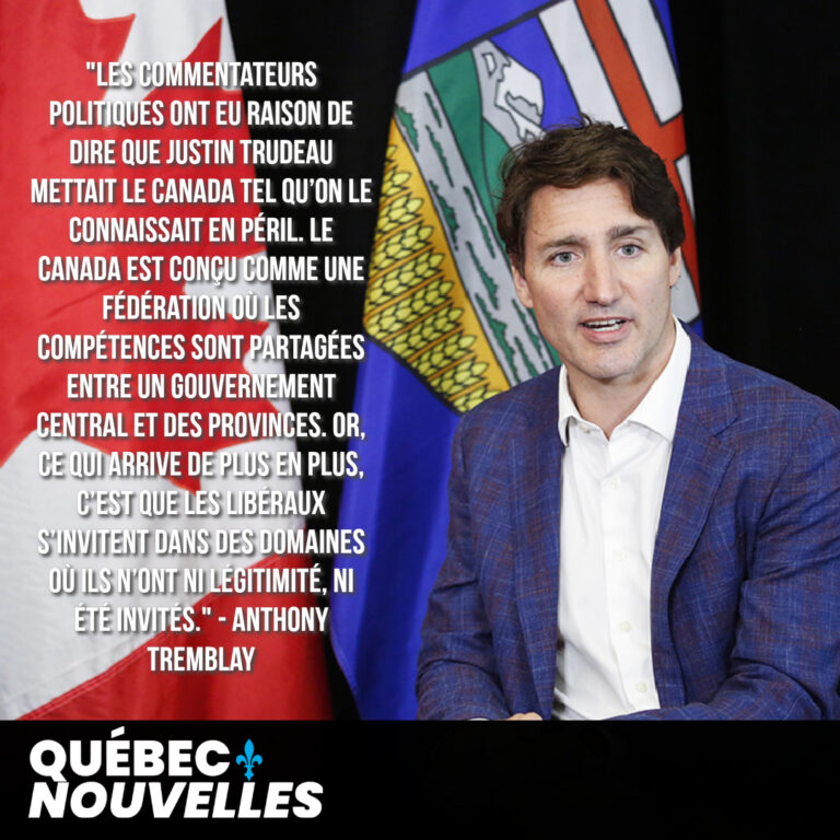 Malgré ce qu’en pense Justin Trudeau : les compétences partagées, c’est important!