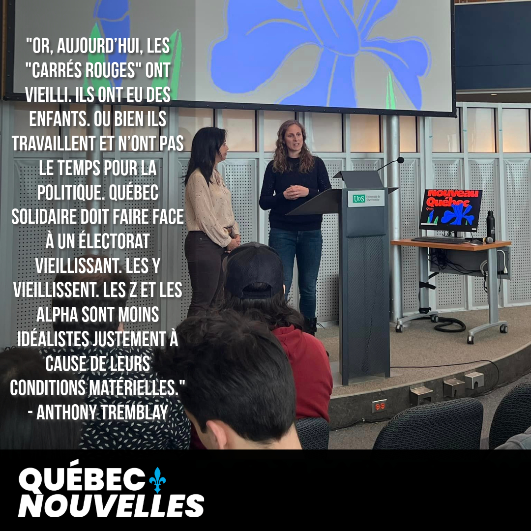 Québec Solidaire : toujours le parti de la jeunesse?
