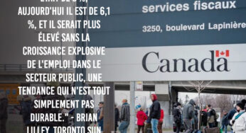 La croissance de l’emploi au Canada liée à l’embauche de fonctionnaires fédéraux sous les libéraux