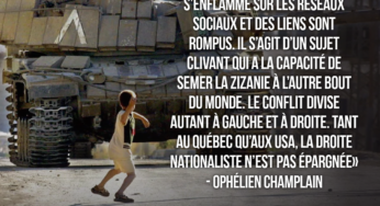 « L’étincelle qui mettra le feu à la troisième guerre mondiale jaillira de Palestine ».
