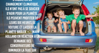 Un ministre de Justin Trudeau affirme que votre voyage d’été sur la route brûlera la planète