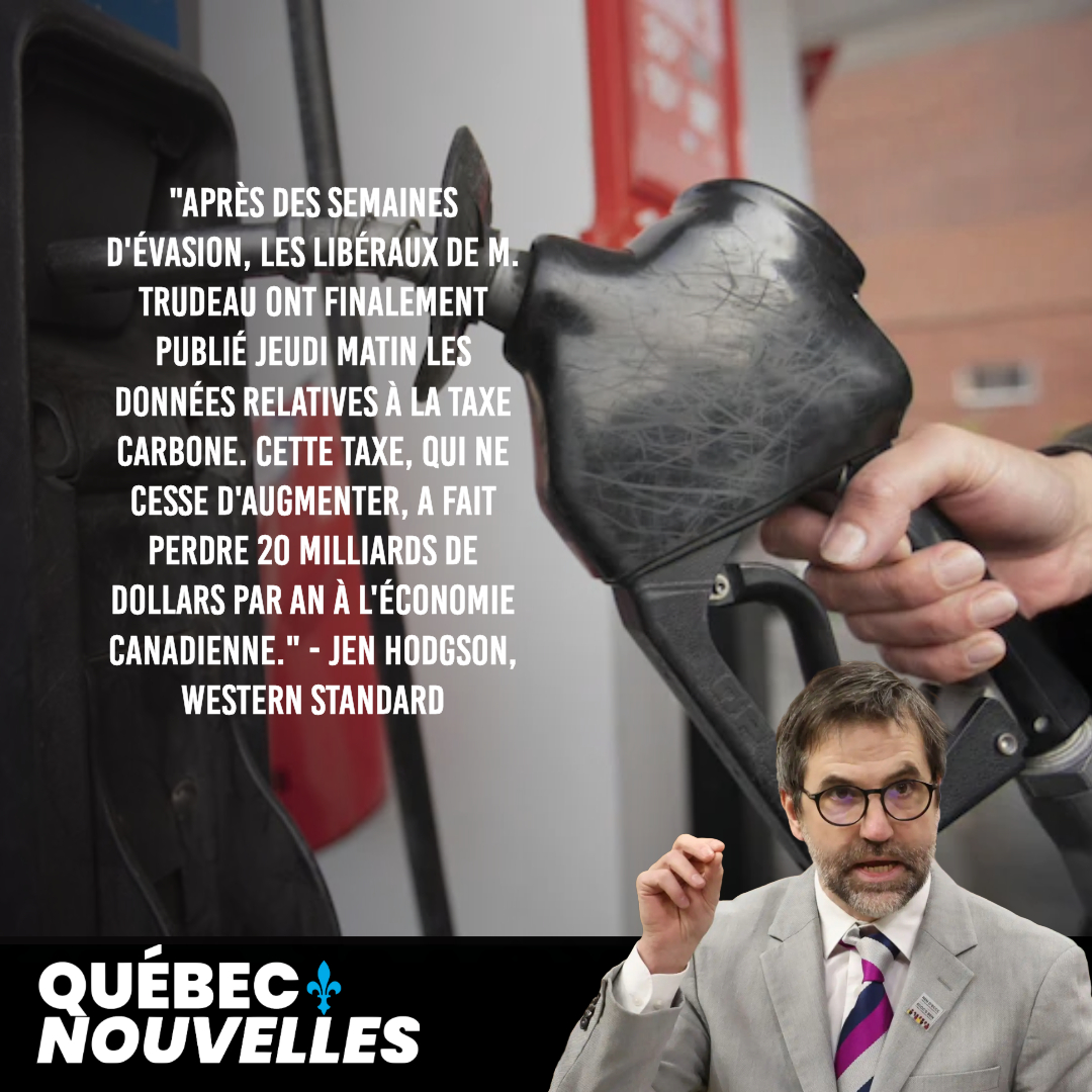 Sous la pression, les libéraux révèlent que la taxe sur le carbone coûte 20 milliards par année aux Canadiens