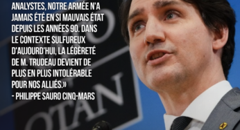Trudeau au Sommet de l’OTAN ; quand le mauvais élève fait la leçon