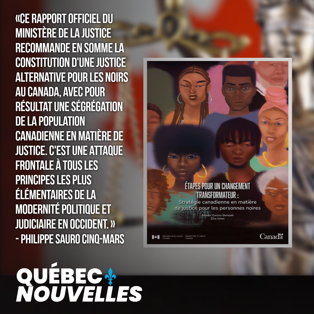 Un système de justice "afrocentriste" pour les personnes noires au Canada