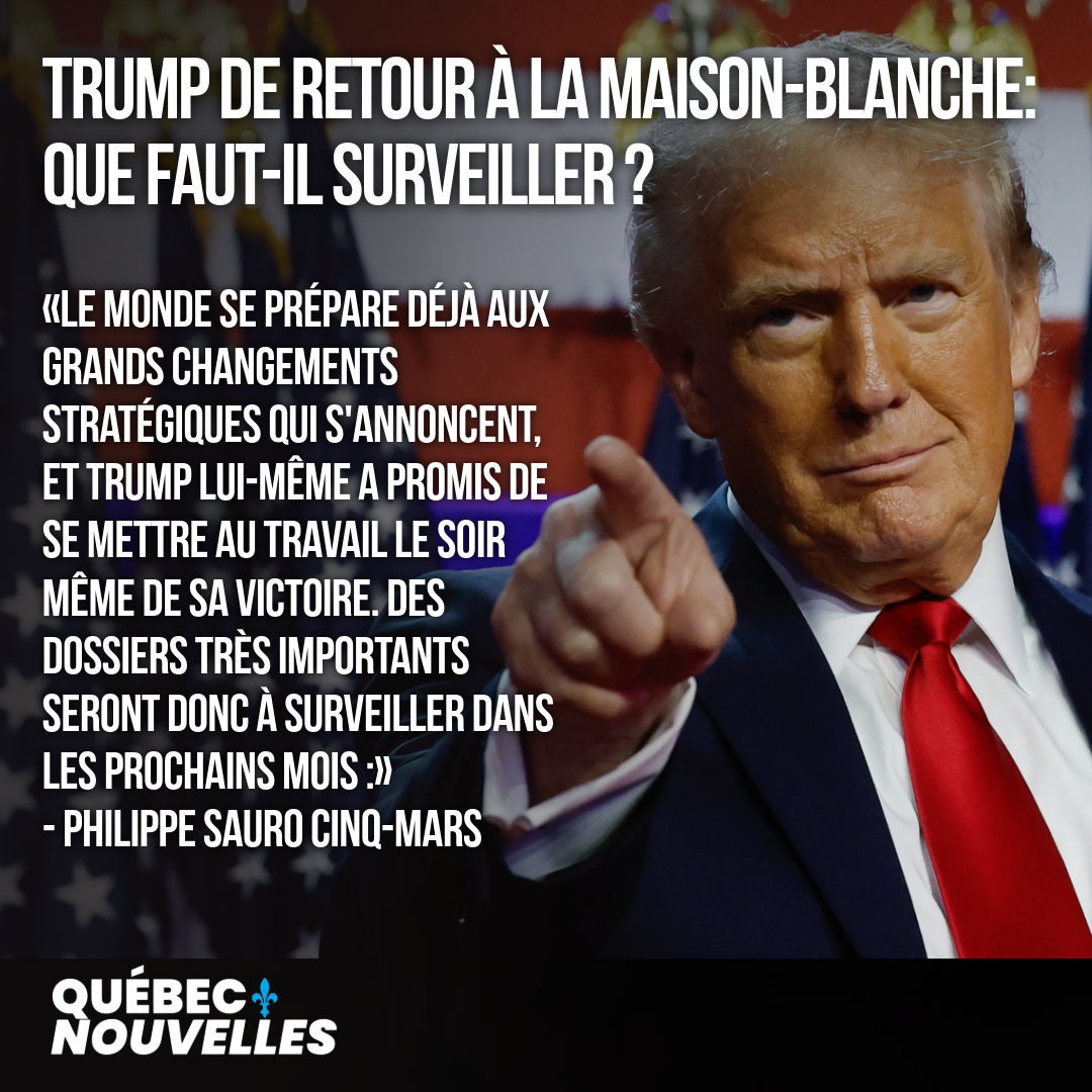 Trump de retour à la Maison-Blanche : que faut-il surveiller?