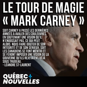 Le tour de magie « Mark Carney »