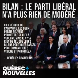 Bilan : le Parti libéral n’a rien de modéré
