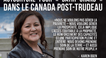 Karen Ogen appelle à des partenariats de pleine participation autochtone pour « bâtir grand » dans le Canada post-Trudeau